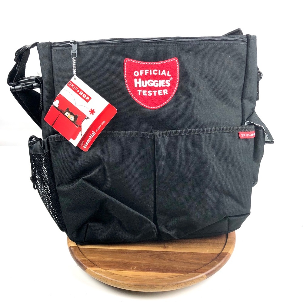 Skip Hop Huggies Essential Diaper Bag Black Deluxe